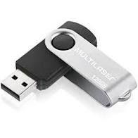 Pen Drive Twist 128GB USB Leitura 10MB/s e Gravação 3MB/s Preto Multilaser - PD591