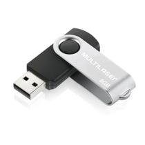 Pen Drive Twist 8 GB USB Leitura 10MB e Gravação 3MB Preto Multilaser - PD587