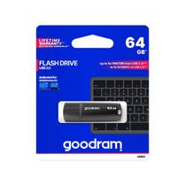 Pen Drive UMM3 Preto USB 3.0 64GB GOODRAM Pen Drive UMM3 Preto USB 3.0 64GB GOODRAM