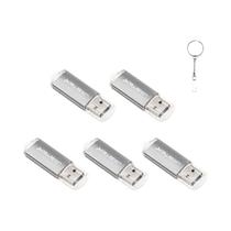 Pen Drive USB 2.0 - Kit com 5 Unidades (4GB, 16GB, 32GB, 64GB e 128GB)