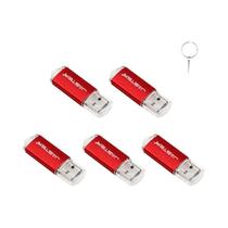 Pen Drive USB 2.0 - Kit com 5 Unidades (4GB, 16GB, 32GB, 64GB e 128GB)