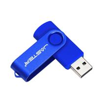 Pen Drive USB 3.0 Colorido Rotativo 64GB 32GB Com Chaveiro Preto Azul Vermelho Roxo Presente