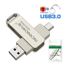 Pen Drive USB 3.0 Tipo C De 128 GB 64 GB Para Presente De Telefone E PC