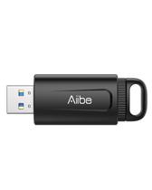 Pen Drive USB Aiibe 256GB USB 3.0 Retrátil Preto