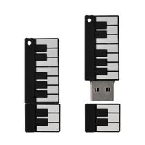 Pen Drive USB De 64GB Com Design De Teclado De Piano Cartoon, Presente