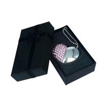 Pen Drive USB De Metal Coração De Cristal 128GB 64GB 32GB 16GB 8GB Com Caixa De Presente Diamante