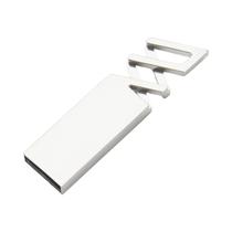 Pen Drive USB De Metal Prata 32GB 64GB 128GB 16GB 8GB 4GB USB 2.0