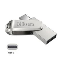 Pen Drive USB Flash Drive De Alta Velocidade Bliksem TYPE-C 32GB 64GB 128GB Para PC USB 2.0 Pen Drive USB Flash Drive De Alta Velocidade Bliksem TYPE-C 32GB 64GB 128GB Para PC USB 2.0