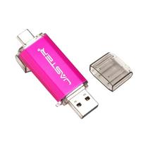 Pen Drive USB JASTER OTG Tipo C 2 Em 1 Micro USB 128GB 64GB 32GB 16GB 8GB 4GB