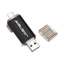 Pen Drive USB JASTER OTG Tipo C 2 Em 1 Micro USB 128GB 64GB 32GB 16GB 8GB 4GB