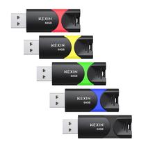 Pen Drive USB KEXIN 64GB (Pacote com 5) - USB 2.0