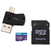 Pen Drive USB Kit 4 em 1 128GB Micro SD c/Adaptador - Multi