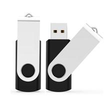 Pen Drive USB Maspen 8GB Pacote com 2 USB 2.0 Giratório Preto Pen Drive USB Maspen 8GB Pacote com 2 USB 2.0 Giratório Preto