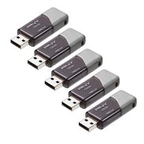 Pen Drive USB PNY Turbo Attaché 3 128GB - Pacote com 5 Unidades
