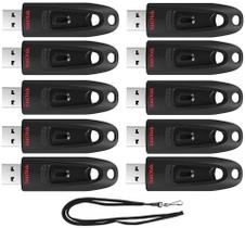 Pen Drive USB Sandisk Ultra 32 GB 130 MB/s Kit com 10 unidades