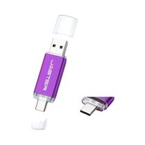 Pen Drive USB Tipo C 2 Em 1 De Alta Velocidade Em Metal 128GB 64GB 32GB 4GB 8GB 16GB Para