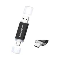 Pen Drive USB Tipo C 2 Em 1 De Alta Velocidade Em Metal 128GB 64GB 32GB 4GB 8GB 16GB Para