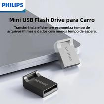 Pen Drive USB Ultra Fino PHILIPS Mini Para Expansão De Armazenamento Em Laptop, Smart TV E Áudio Pen Drive USB Ultra Fino PHILIPS Mini Para Expansão De Armazenamento Em Laptop, Smart TV E Áudio