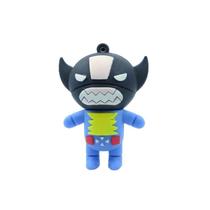 Pen Drive Wolverine 8GB Marvel X-Men USB 2.0 Miniatura Boneco Borracha Azul