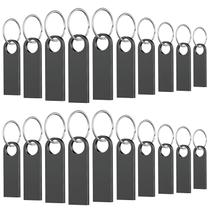 Pen Drive Wooolken 4GB (Pacote com 20) com Chaveiros Cinza Escuro
