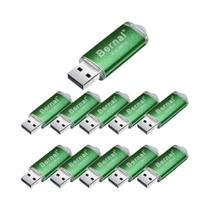 Pen Drives USB De Metal De Alta Velocidade De 16GB, 32GB, 8GB, 4GB, 2GB, 128MB, 10 Unidades, Versão