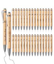Pen Mr. Pen Bible Verse Bamboo, pacote com 30 tintas pretas de 1 mm Pen Mr. Pen Bible Verse Bamboo, pacote com 30 tintas pretas de 1 mm