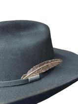 Pena Metalica para chapéu - Bronze Pena Metalica para chapéu - Bronze