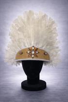 Penacho Cocar Branco - Umbanda Candomblé