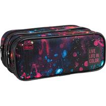 Penal Tilibra 2 divisórias académie splashes preto Penal Tilibra 2 divisórias académie splashes preto