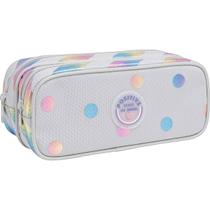 Penal Tilibra 2 divisórias listras e poá holo Penal Tilibra 2 divisórias listras e poá holo