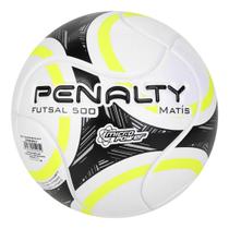 Penalty Bola Futsal Matís 500 IX Branco/Preto/Amarelo