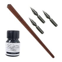 Penas Alto Nível Para Caligrafia Lettering 1 Cabo 1 Nanquim