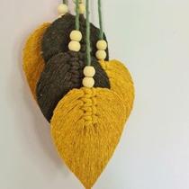 Penca/folha decoração parede macramê