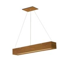 Pendente 10X65 Madeira Retangular Luminária De Teto Lustre IMBUIA