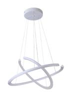 Pendente 2 Anéis Open Branco 80cm Led Inverse 78W 3000K Bivolt Pendente 2 Anéis Open Branco 80cm Led Inverse 78W 3000K Bivolt