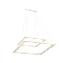 Pendente 2 arcos led quadrados 61 cm 42W 3.000k bivolt branco fosco Pendente 2 arcos led quadrados 61 cm 42W 3.000k bivolt branco fosco