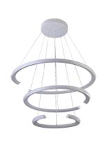 Pendente 3 Anéis Open Branco 80cm Led Inverse 145W 3000K Bivolt Pendente 3 Anéis Open Branco 80cm Led Inverse 145W 3000K Bivolt