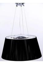 Pendente 4 Lamp. E27 - Cromado E Preto my 92900 Hevvy