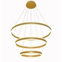 Pendente 40x60x80cm 226w 3k Aluminio Dourado Bivolt Sindora