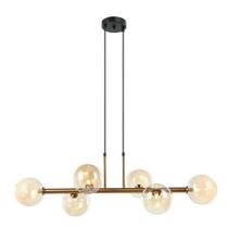 Pendente Abaporu Bronze Globos Champanhe 95cm 6G9 HL003G Bella Pendente Abaporu Bronze Globos Champanhe 95cm 6G9 HL003G Bella