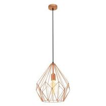 Pendente aço cobre fosco 1 X E27