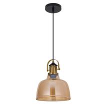 Pendente Ágata Âmbar 22cm Retro
