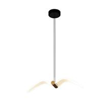 Pendente Águia Gaivota Pássaro Preto Com Dourado Led 3 Cores Moderno 12W Bivolt Para Cabeceira Quarto Sala Decorativo Pendente Águia Gaivota Pássaro Preto Com Dourado Led 3 Cores Moderno 12W Bivolt Para Cabeceira Quarto Sala Decorativo