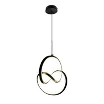 Pendente Aliança Infinito Led 3200K 31W Cabo 2M Dourado/Preto Pendente Aliança Infinito Led 3200K 31W Cabo 2M Dourado/Preto