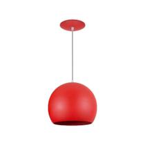 Pendente Alumínio 20cm 1Xe27 Bola Vermelho NY1820AL1E27VM Bronzearte Pendente Alumínio 20cm 1Xe27 Bola Vermelho NY1820AL1E27VM Bronzearte