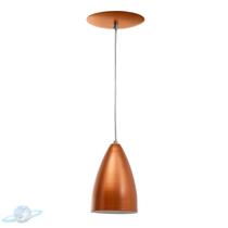 Pendente Alumínio Bala 20cm Cobre Com Interior Branco E27 Pendente Alumínio Bala 20cm Cobre Com Interior Branco E27