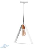 Pendente Alumínio Triangular Branco E27 Pendente Alumínio Triangular Branco E27