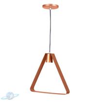 Pendente Alumínio Triangular Cobre E27 Pendente Alumínio Triangular Cobre E27