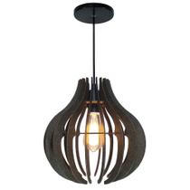 Pendente Ana Maria Braga Soquete E27 Imitação Madeira 30cm Pendente Ana Maria Braga Soquete E27 Imitação Madeira 30cm