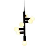 Pendente analu preto fosco 7xe14